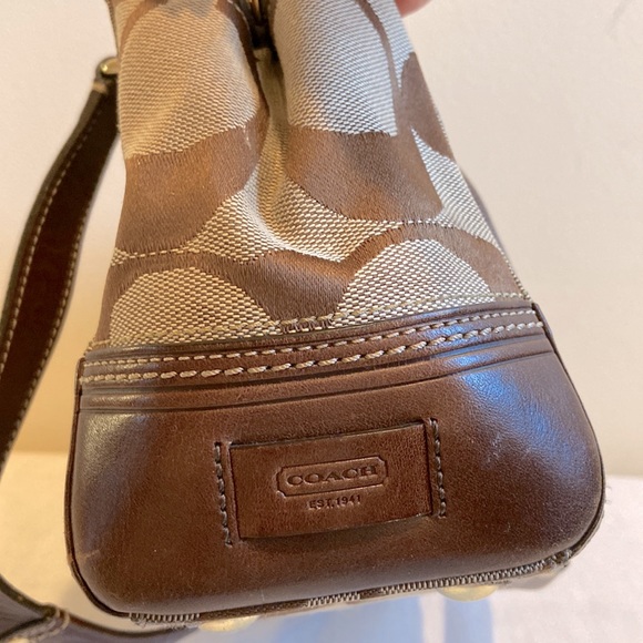 Coach Signature Striped Medium Carryall Handbag, Style #11620 - Picture 10 of 14